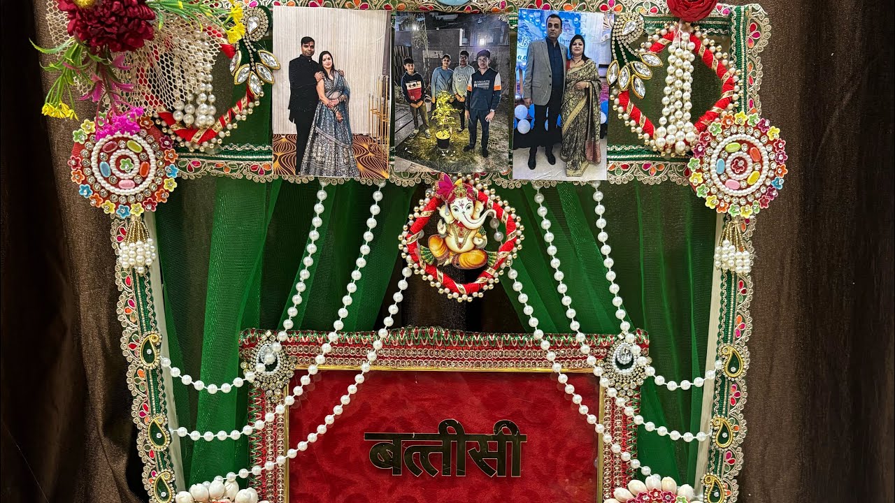 DIY designer battisi  platter for wedding at home #trendingvideo #wedding #battisi #diy #designer 