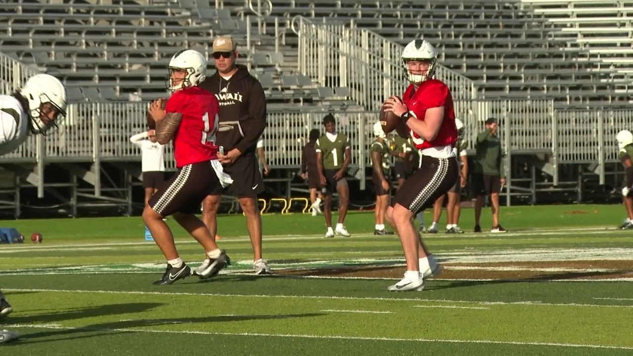 Hawaii QBs Jurgensen, Eugenio get increased spring camp reps with Alejado resting