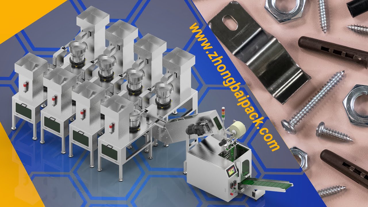 Multiple Hardware Parts Counting Packing Machine | Hardware Kit Packaging Machine
