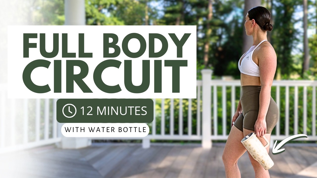 12 MIN FULL BODY CIRCUIT || With water bottle || Intermediate