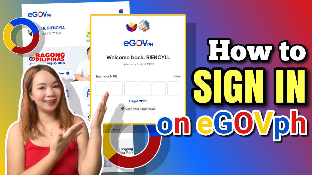 HOW TO SIGN IN ON EGOV PH APP | Riencyll Cabile