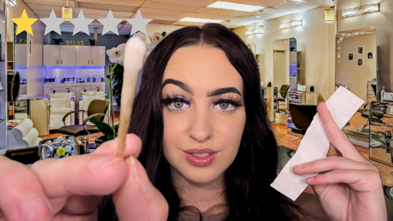 [ASMR] 1 Star ⭐️ Brow Waxing | Soft Spoken