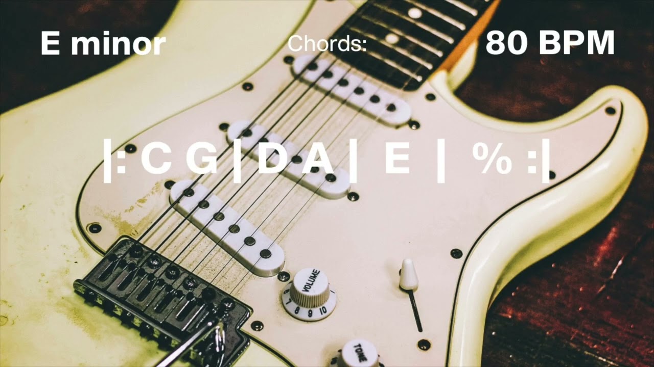 Hey Joe Style Backing Track in Em | 80 BPM