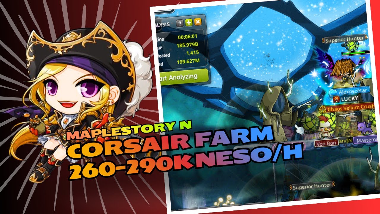 MapleStory N | FARM MAP MỚI - CLASS CORSAIR JOB5(30%)