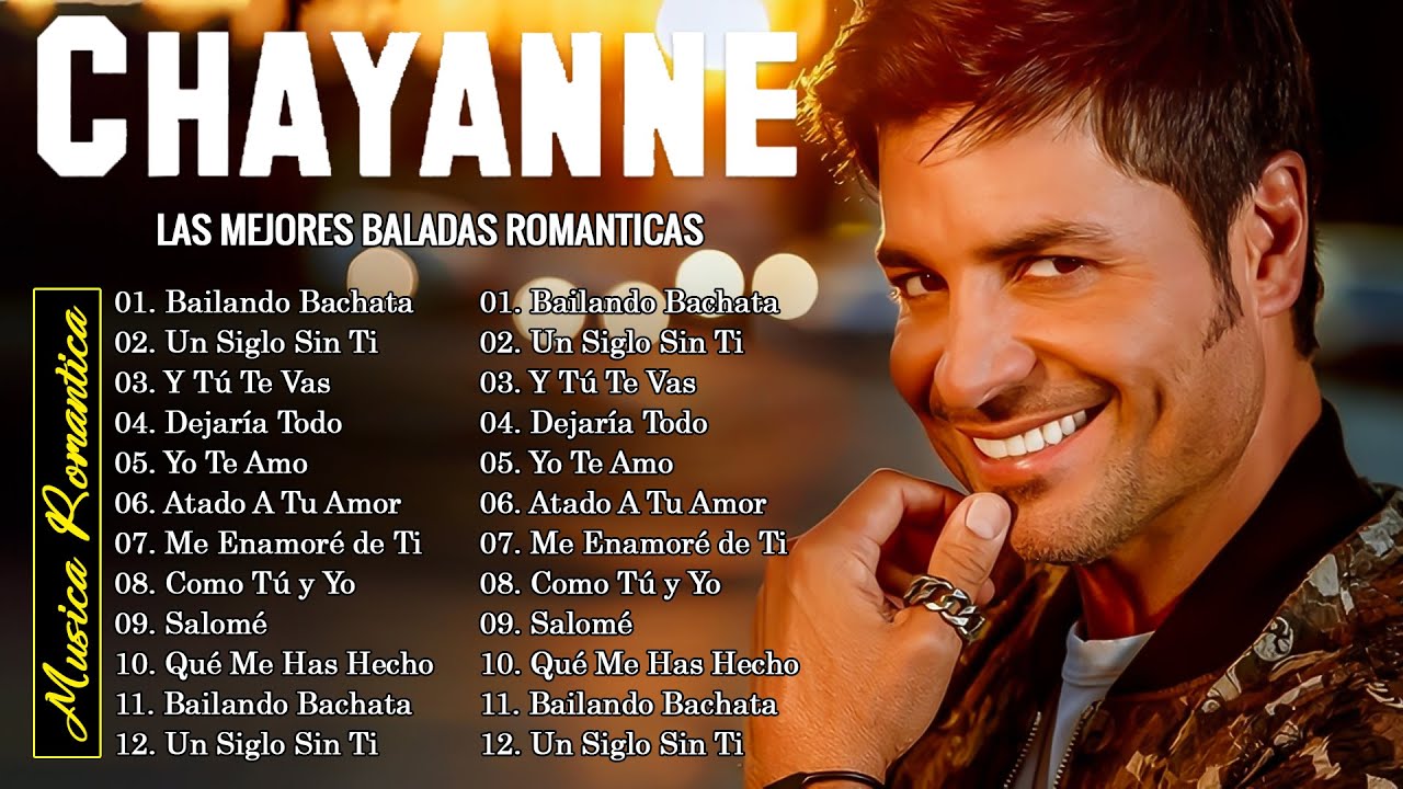CHAYANNE SUS MEJORES BACHATAS ROM&Aacute;NTICA 💕 CHAYANNE ALBUM COMPLETO 💕 CHAYANNE EMOTIVO CONCIERTO 2025
