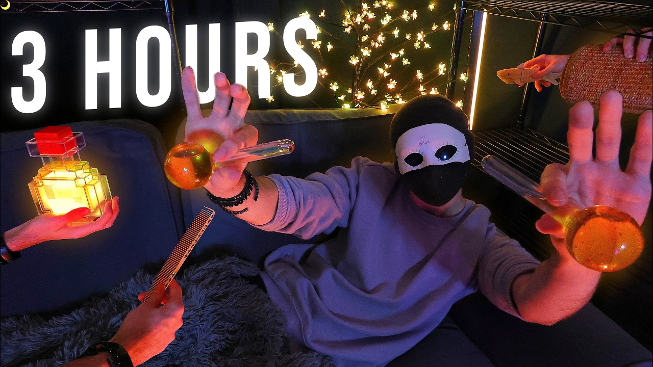 Over 3 Hours of Pure Layered ASMR Sounds And Triggers For Deep Sleep