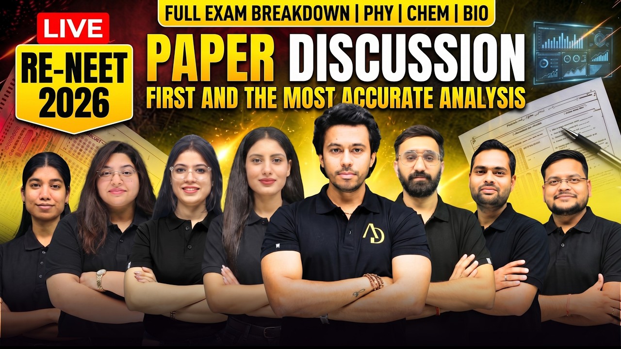 RE-NEET 2026 Paper Discussion LIVE! 🔥| 21 June 2026 | Detailed Analysis | Aurous Digital #neet2026