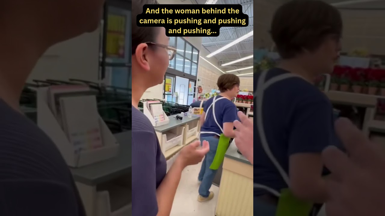 Woman Laughs Or Cries While Filming Employee At A Joann's