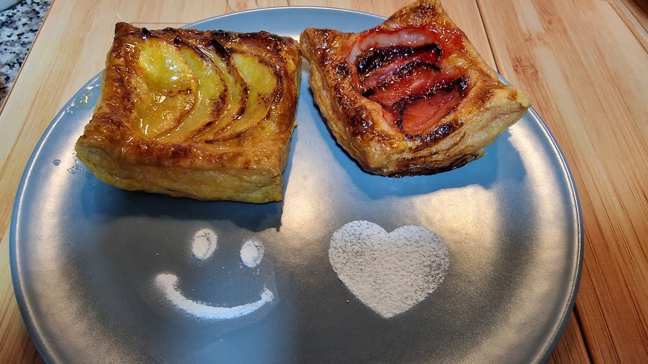 Hojaldres de Manzana y Fresas en Airfryer