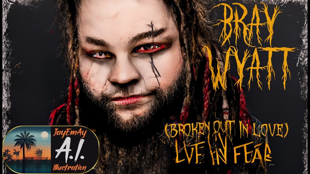 Bray Wyatt - (Live in Fear) Broken Out in Love, but lyrics have been illustrated by an AI -WWE Theme
