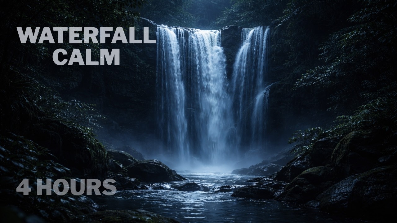 Waterfall Calm | 4 Hours of Meditation & Deep Focus Ambience