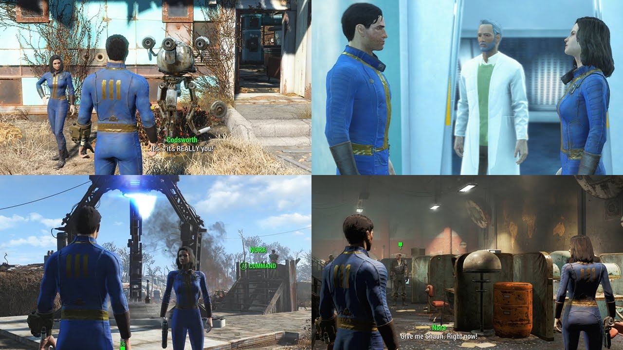 Parents passing Fallout 4 together. Alive Nora's comments. Nora Companion WIP mod #fallout4 #fallout