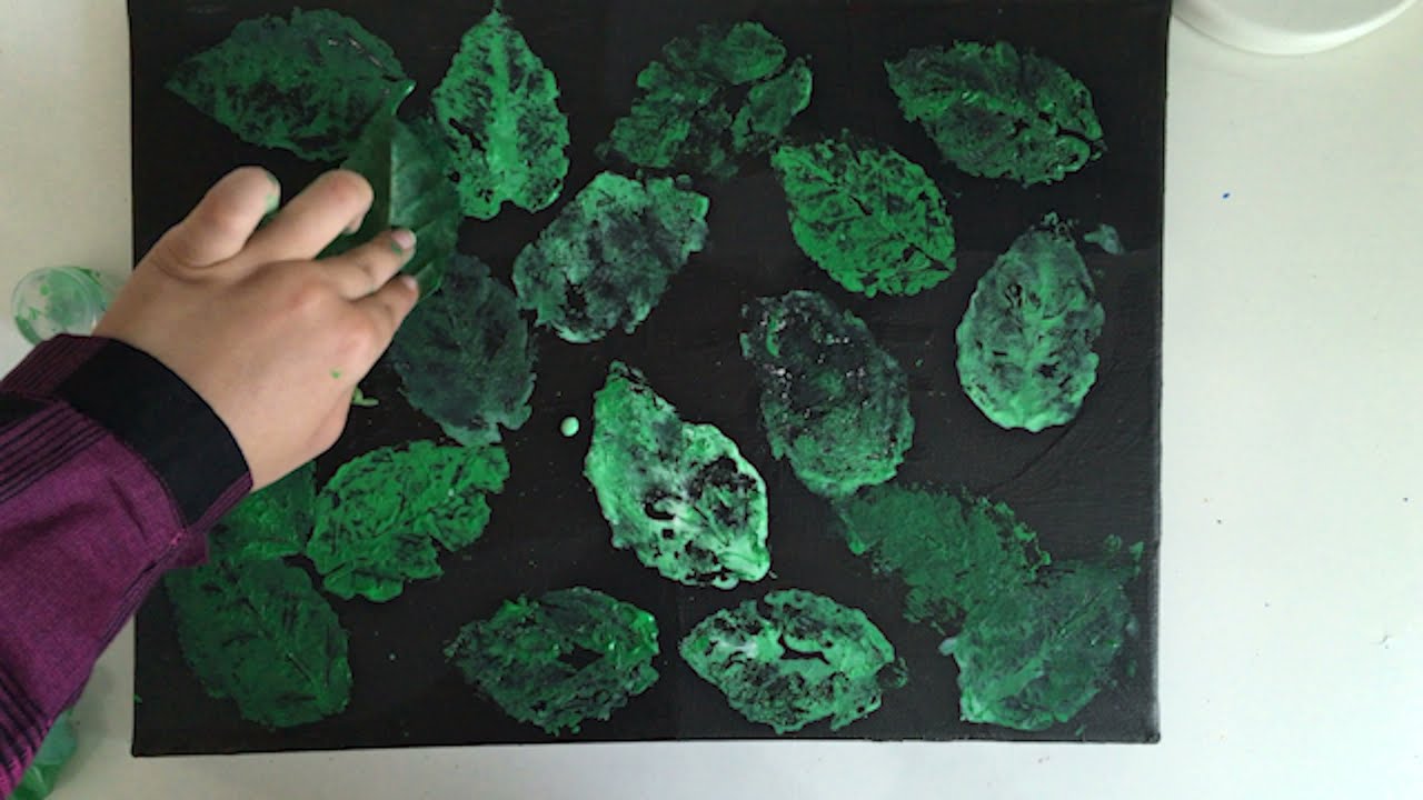 DIY - Leaf Impression Painting Tutorial