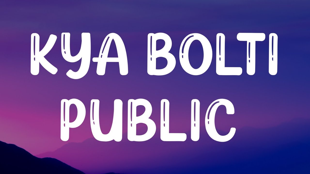 Emiway Bantai - Kya bolti public ( Lyrics ) Ft. Young Galib | prod by MYK Beats |