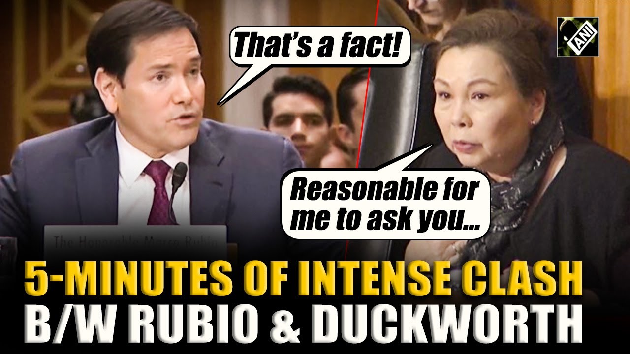 Marcho Rubio & Tammy Duckworth involves in heated exchange on Trump’s intervention in Venezuela