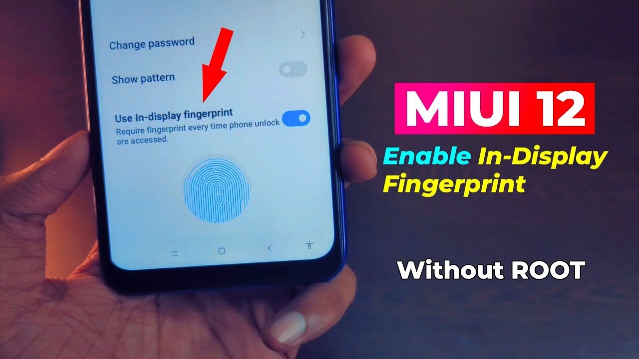 Enable In-Display Fingerprint in Any Xiaomi Phone | MIUI 12 Features TechnoMind Ujjwal MIUI 12 Theme