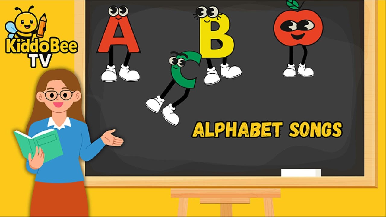 KiddoBee Tv - Phonics Song with Words EP040- A For Apple - ABC Alphabet Songs