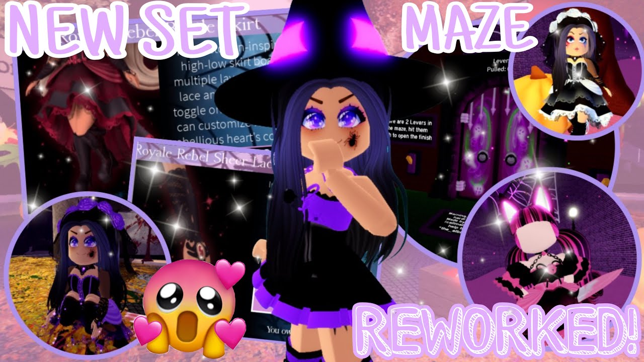 NEW HALLOWEEN SET, REWORKED stuff, AUTUMN TOWN is BACK, + MAZE! //Roblox Royale High UPDATES and TEA