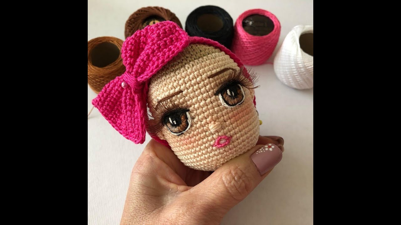 Como bordar ojos muñecas amigurumis by Petus