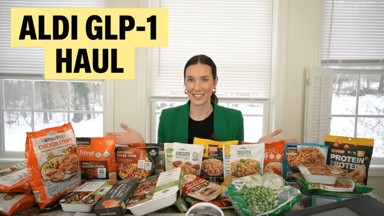 WHAT TO BUY AT ALDI ON GLP-1: HIGH PROTEIN HAUL (QUICK MEALS & SNACKS)! // Needed
