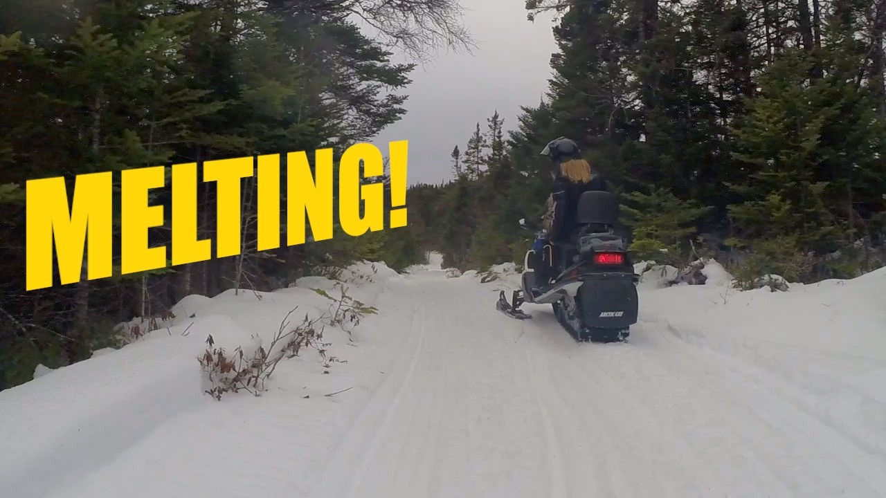 Snowmobiling in my back yard in Spread Eagle Newfoundland II