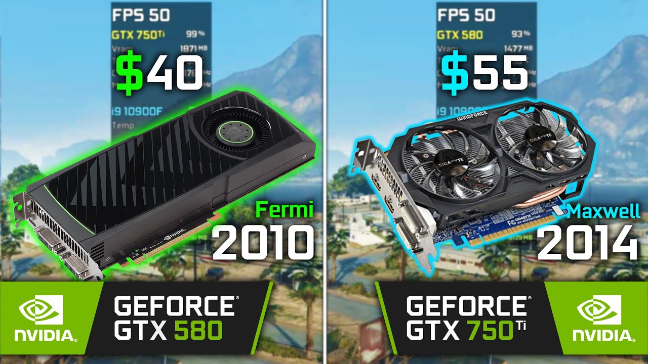 GTX 750 Ti vs GTX 580 - Test in 5 Games