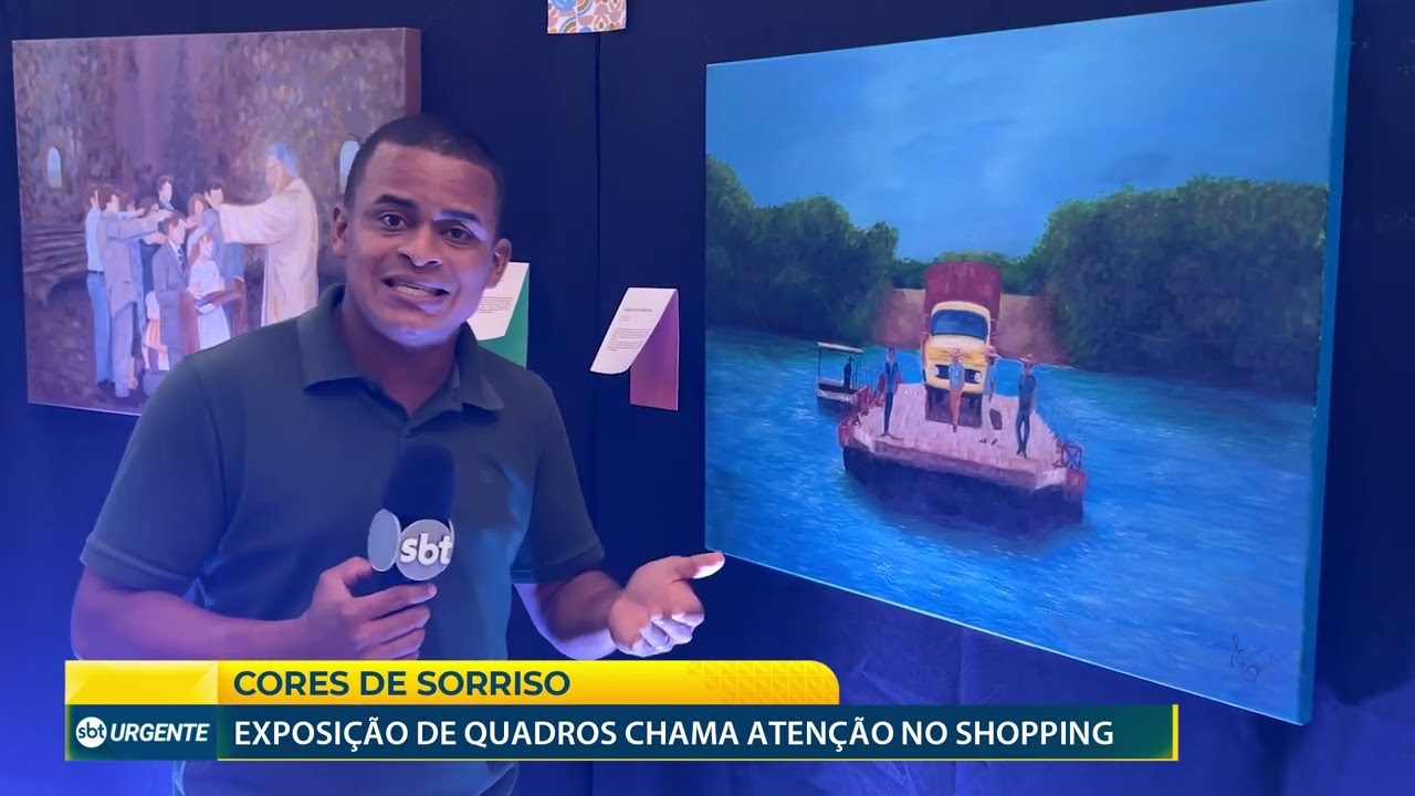 Exposição Cores de Sorriso no Shopping - SBT Sorriso