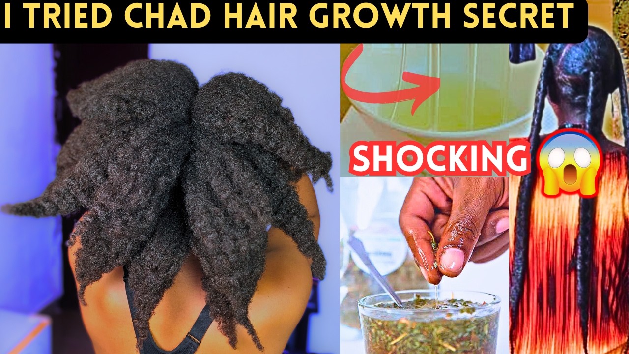3-in 1 African Hair Growth Herb on 4C hair to Cleanse, Detangle & Condition / Ambunu for hair growth