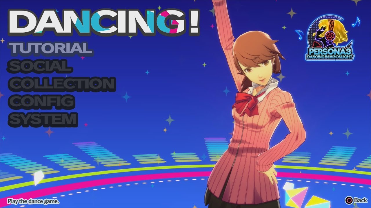 12 minutes of the members of SEES dancing | Persona 3: Dancing in Moonlight Main Menu