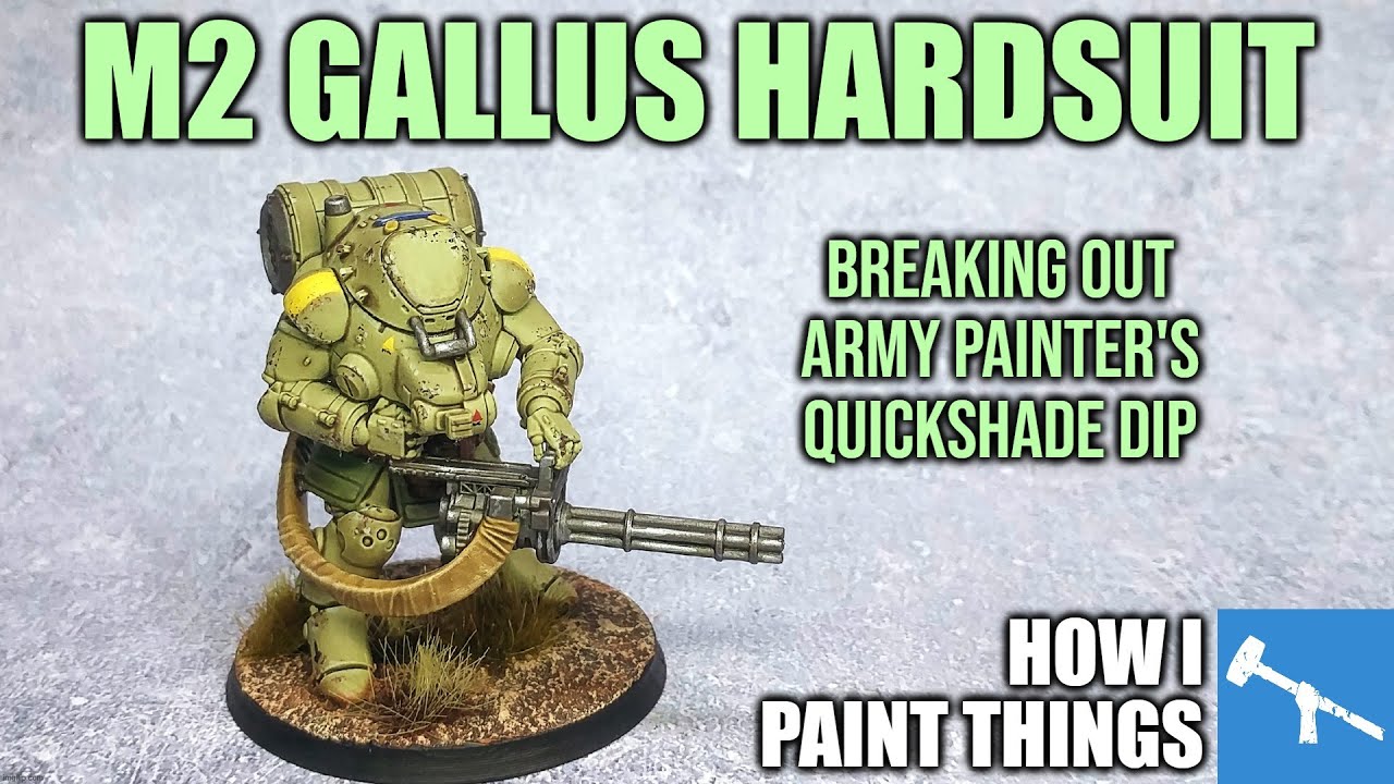 The Army Painter's Quickshade Dip - Painting a Mech Suit [How I Paint Things]