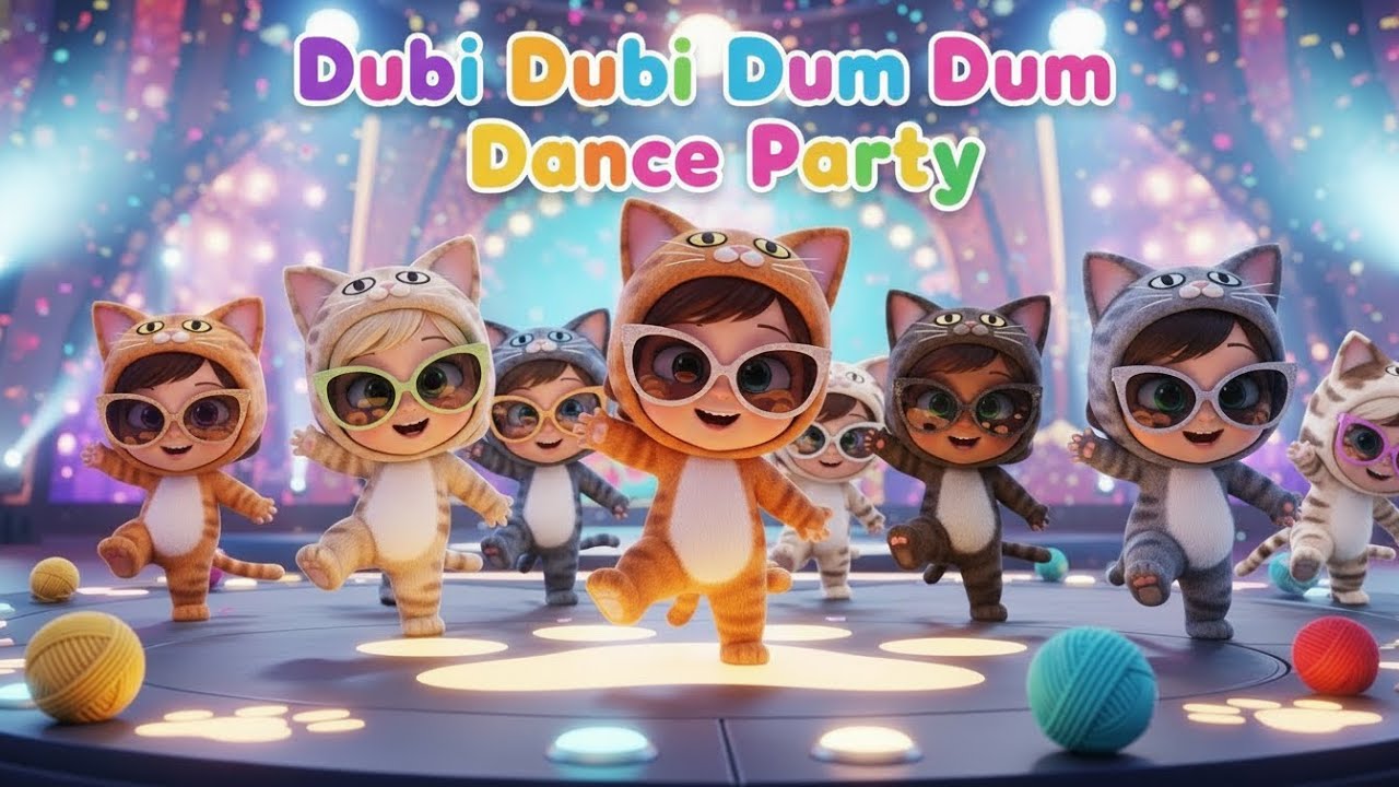 Dubi Dubi Dam Dam Viral Kids Dance  Party Song l Cutest Happiest Baby Dance l Animal Parade