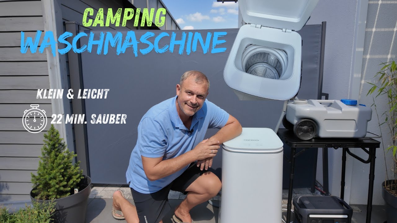 Camping Check -  Mini Waschmaschine für Wohnmobil & Wohnwagen im Camping Test  NANOVA Q1