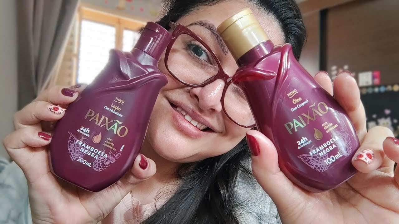 Hidratante e Óleo Corporal Framboesa Negra Paixão 💜