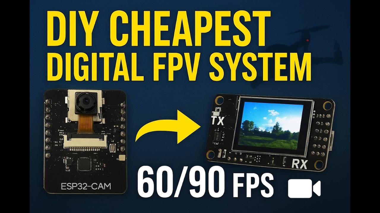 DIY 10$ Digital Video Transmitter & Receiver | 60/90 FPS FPV for Drones and RC