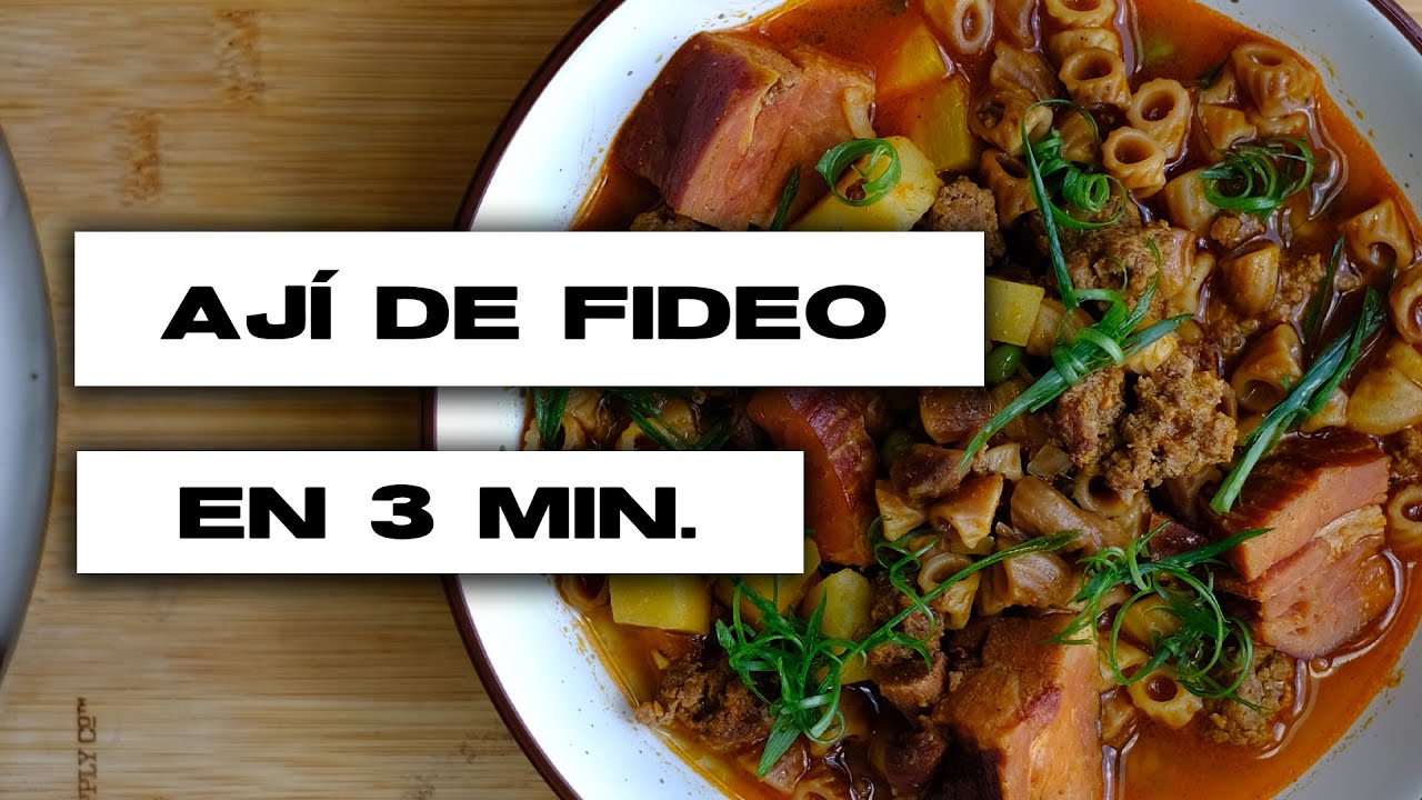 AJÍ DE FIDEO EN 3 MINUTOS