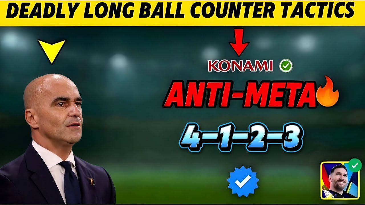 Смертоносная тактика длинных контратак 4-1-2-3 в мобильной версии eFootball 2026! Сокрушите любог...
