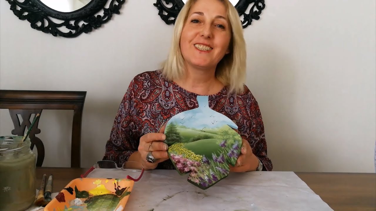 Kolay Resim  Tekniği ile Ahşap Boyama ( Manzara yapımı )