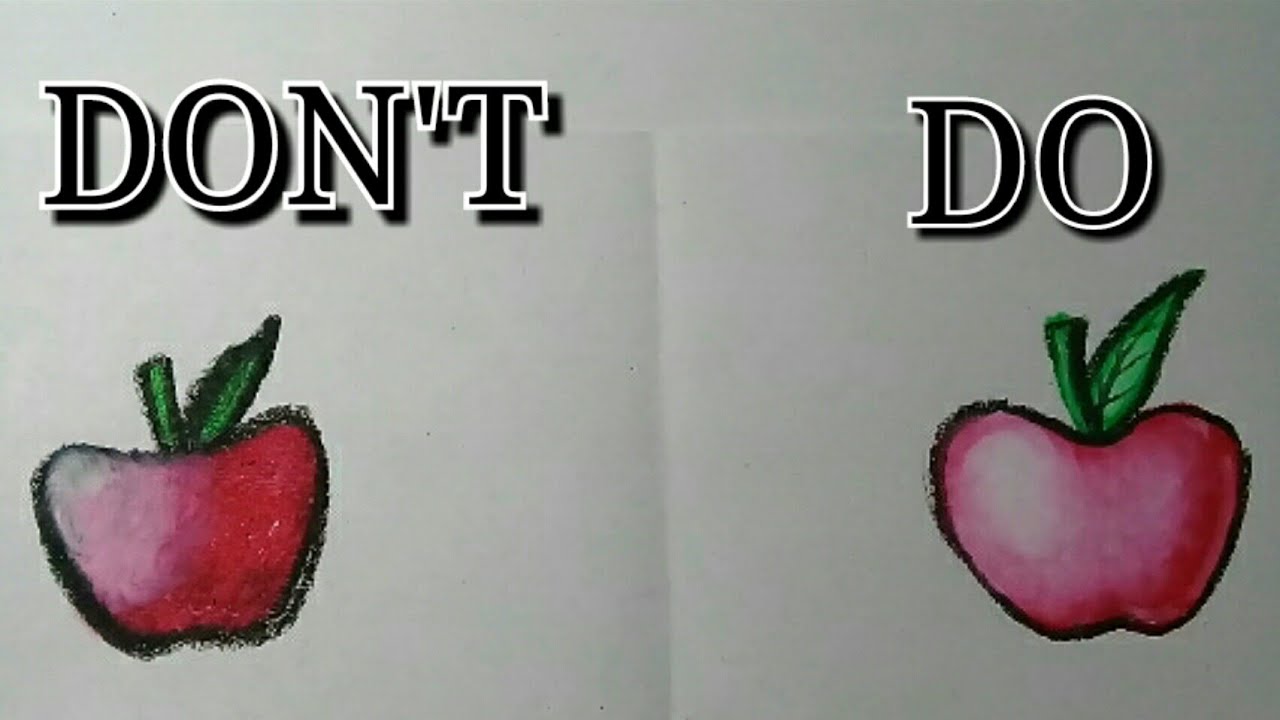 Do's and Don'ts of using Oil Pastel