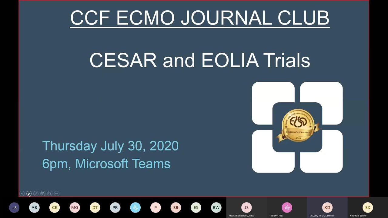 CESAR and EOLIA Trials