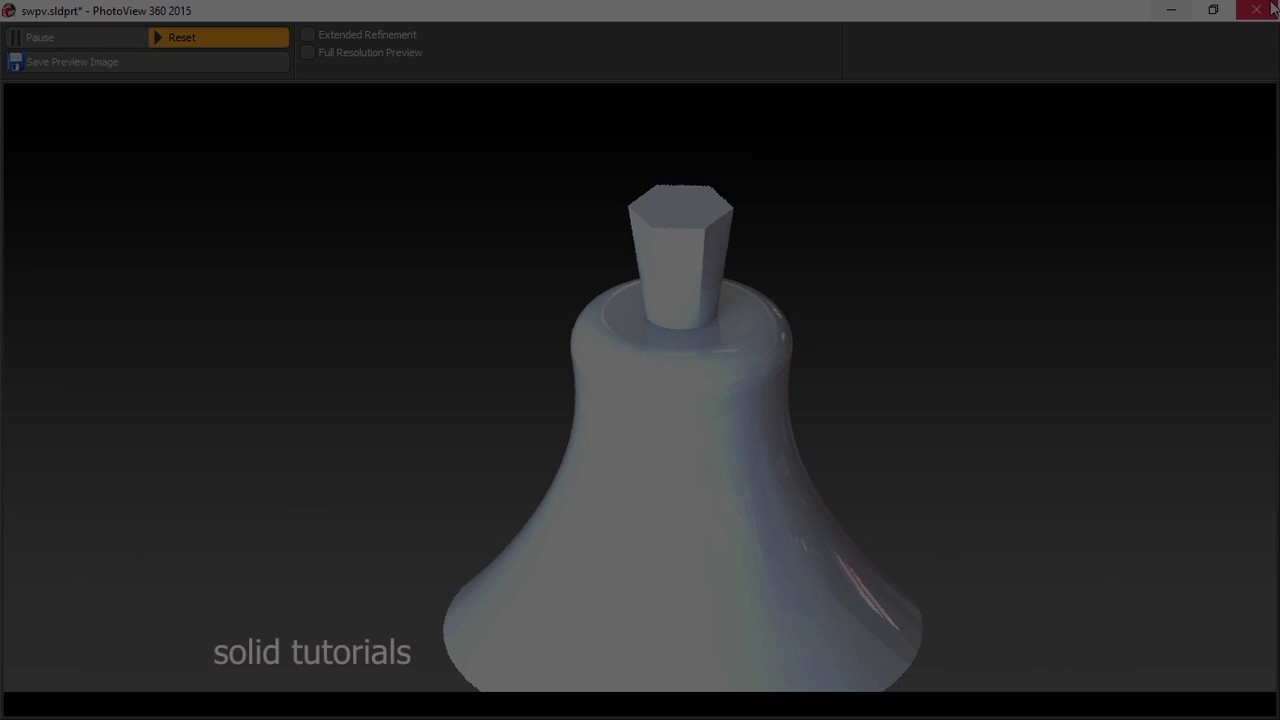 Solidworks tutorial how to make a bell shaped body in solid works-rendering-loft-swept cut
