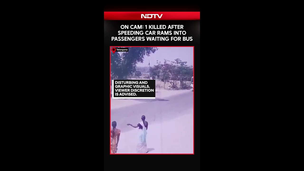 On Cam: 1 Killed After Speeding Car Rams Into Passengers Waiting For Bus