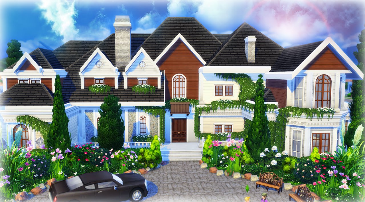 The Sims 4 House Building - Beryl's Base Game Mansion