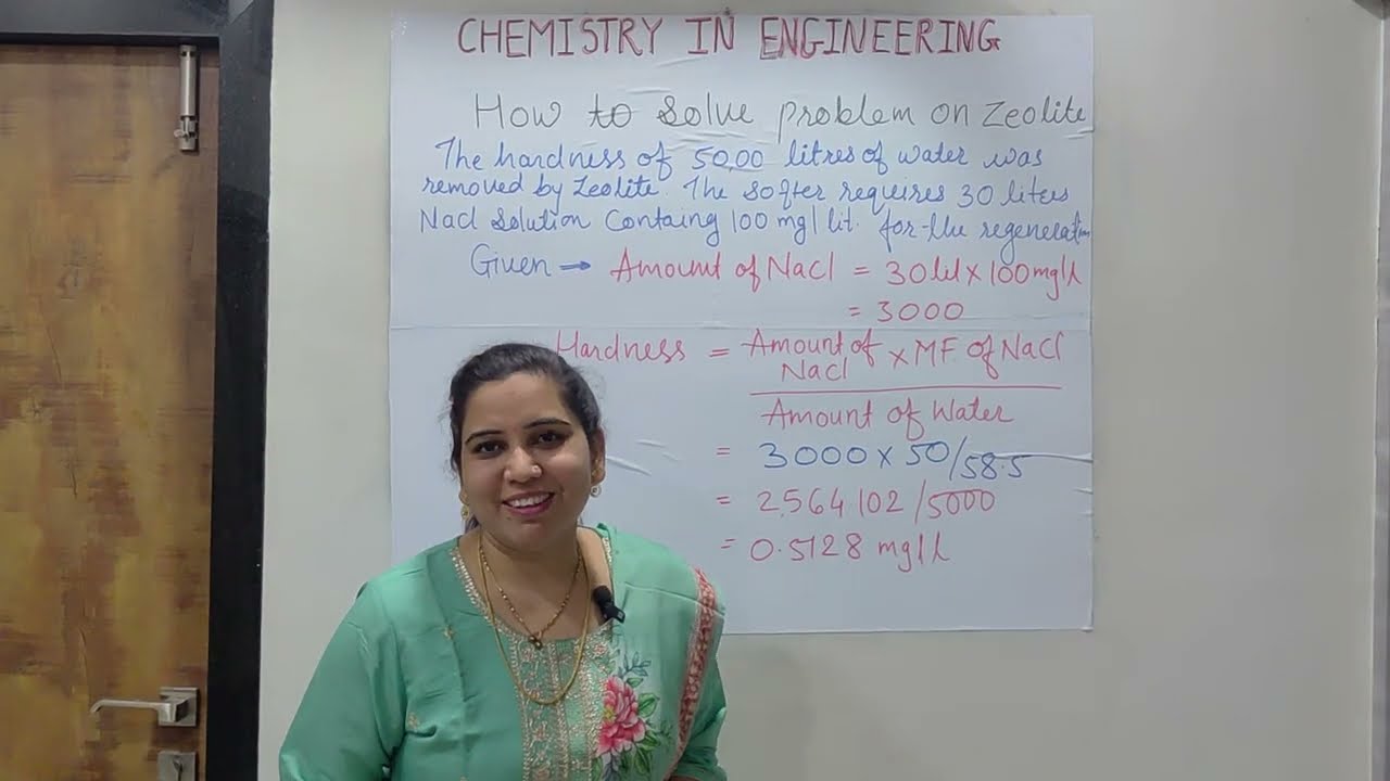 Numerical based on Zeolite method for softening of water