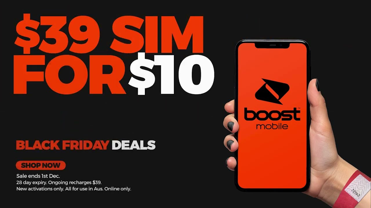 Boost Mobile Black Friday - $39 for $10