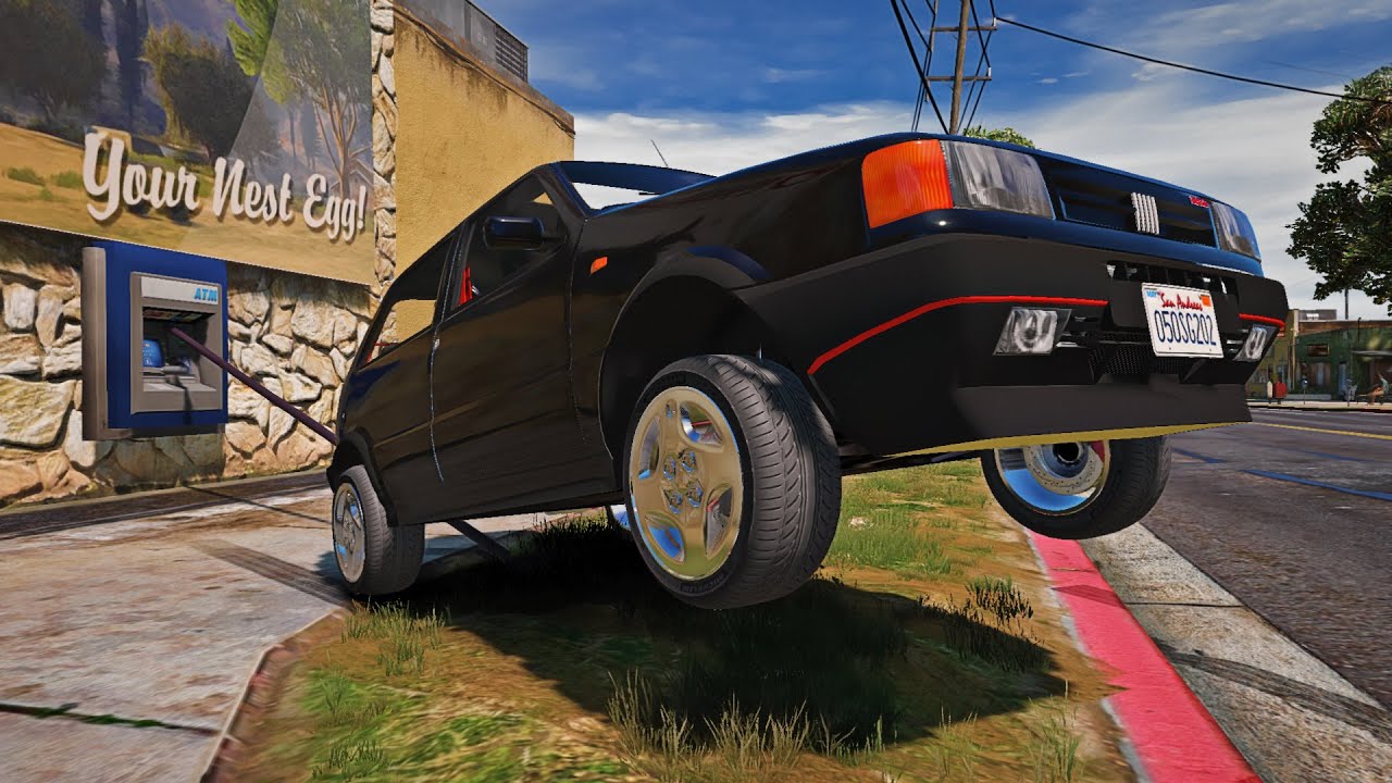 GTA V RP A ZERO ! #42 (j'arrache des distributeurs de billets avec ma Fiat!)
