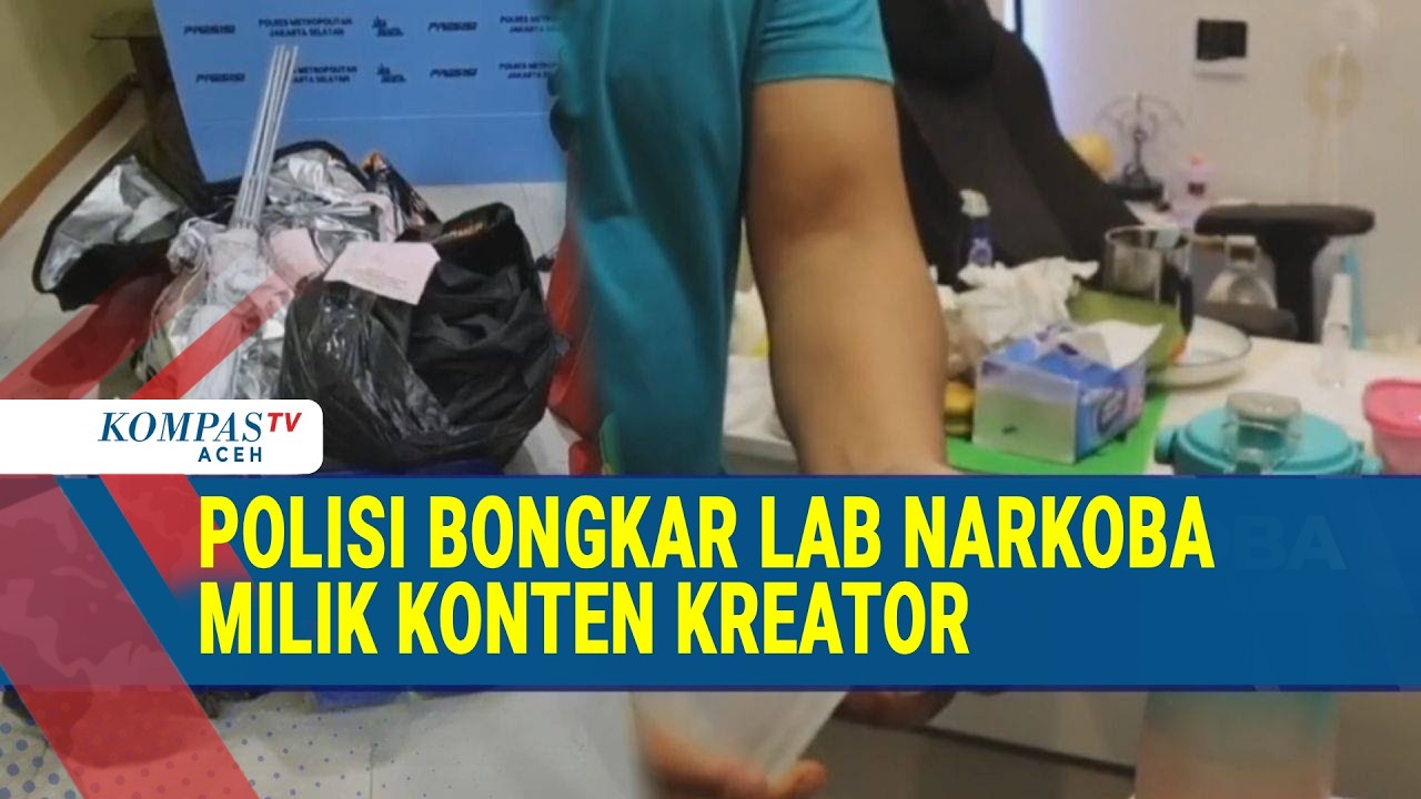 Polisi Bongkar Laboratorium Likuid Ganja di Rumah Konten Kreator