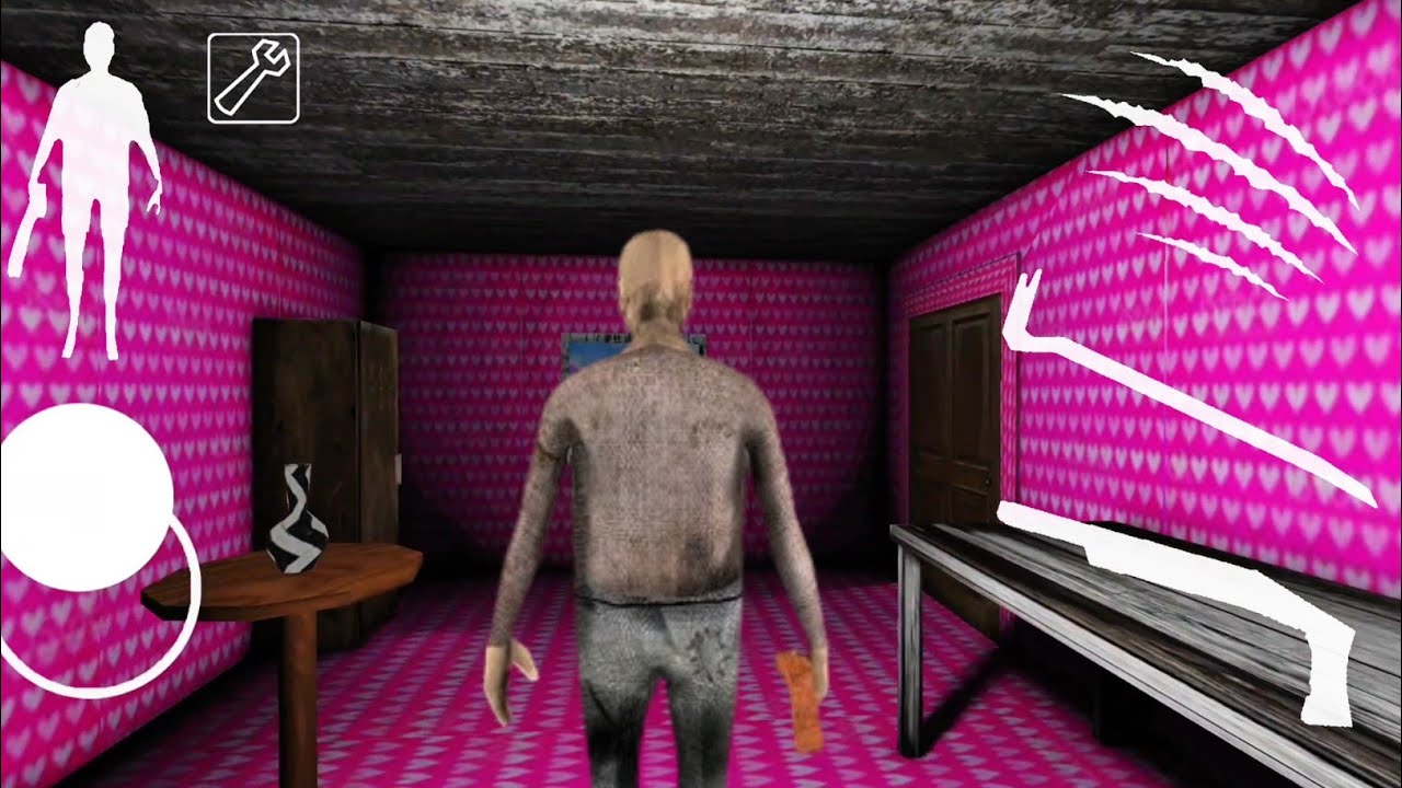 Playing as grandpa in granny barbie mod | granny car escape #granny 