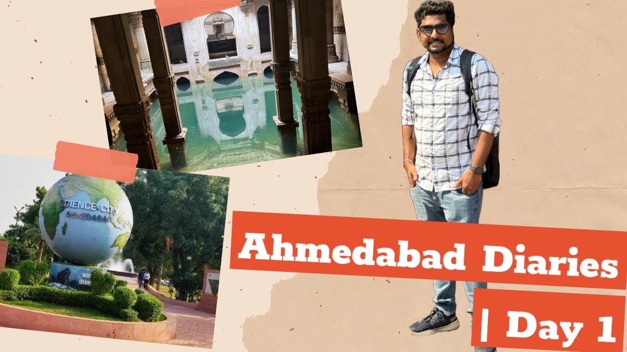 Vlog 3:Ahmedabad Diaries| Day 1| Sabarmati Ashram| Science City| Adalaj Bav| Trimandir|  Vaishnodevi