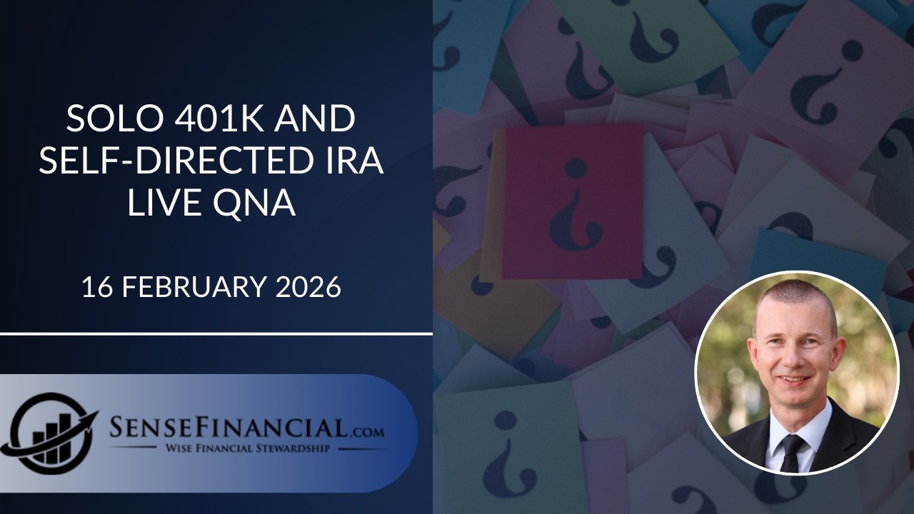 Solo 401k and SD IRA Live QnA 16 February 2026
