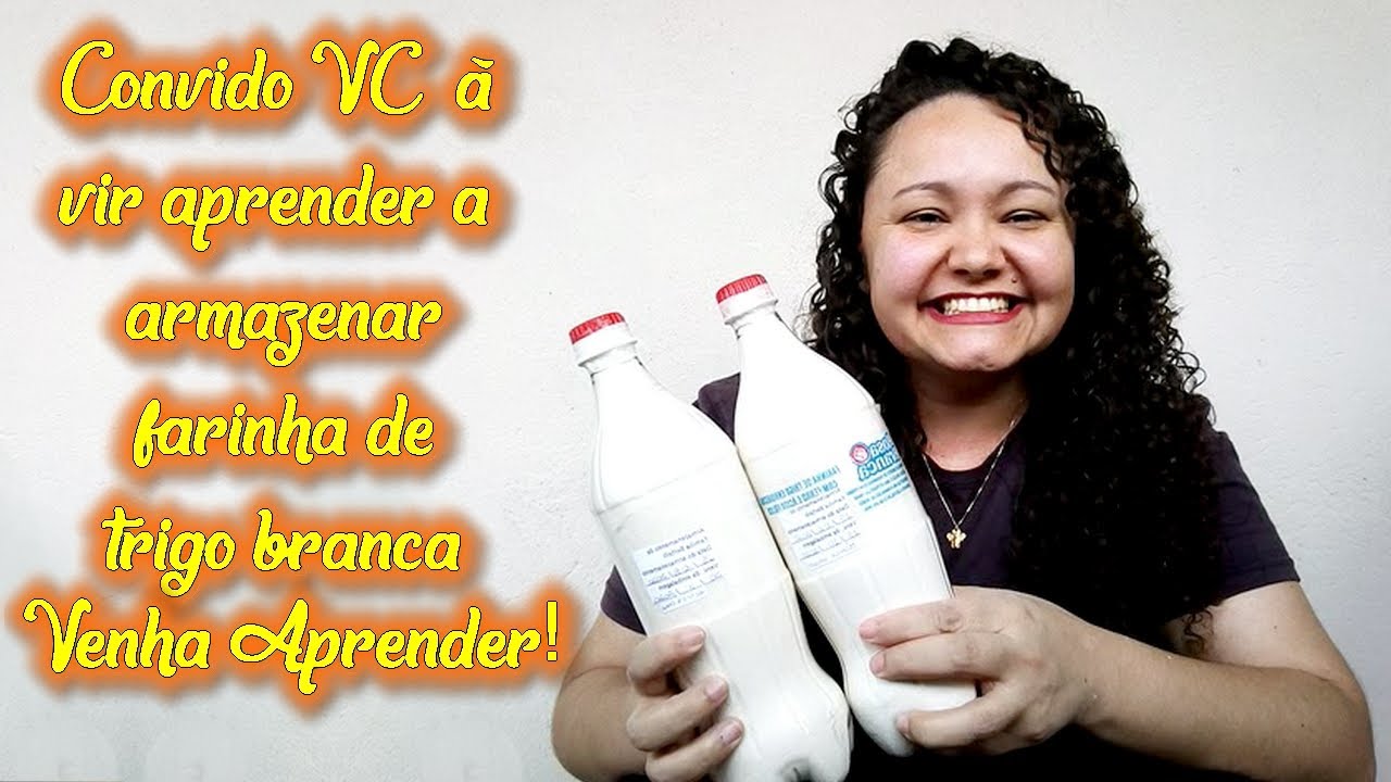 ARMAZENE FARINHA DE TRIGO #donadecasa #food #alimentos #bolos #farinha #garrafapet #garrafa #dicas